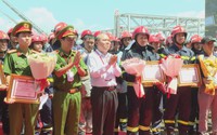 TP. Hồ Chí Minh diễn tập chữa cháy, cứu nạn tại công trình khí Nam Côn Sơn