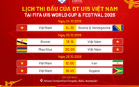 U15 Việt Nam lên đường dự FIFA U15 World Cup & Festival 2026