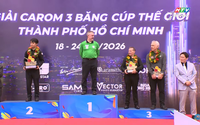 Chiêm Hồng Thái giành ngôi Á quân World Cup Carom 3 băng tại TP. Hồ Chí Minh