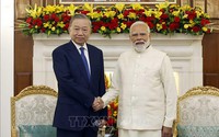 Tổng Bí thư, Chủ tịch nước Tô Lâm và Thủ tướng Ấn Độ Narendra Modi gặp hẹp
