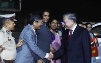Tổng Bí thư, Chủ tịch nước Tô Lâm kết thúc tốt đẹp chuyến thăm cấp Nhà nước Cộng hòa Ấn Độ, lên đường thăm Sri Lanka