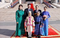 Lễ đón Chủ tịch Quốc hội Trần Thanh Mẫn và Phu nhân thăm chính thức Mông Cổ
