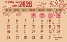 Công chức, viên chức nghỉ Tết Dương lịch 2026 liên tục 4 ngày