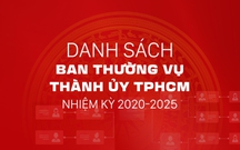 Danh sách Ban Thường vụ Thành ủy TP.HCM nhiệm kỳ 2020 - 2025
