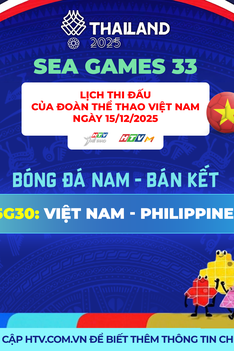 SEA Games 33 - Lịch thi đấu Đoàn Thể thao Việt Nam ngày 15/12