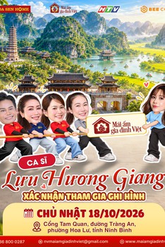 Dàn nghệ sĩ ghi hình Mái ấm gia đình Việt tại Ninh Bình