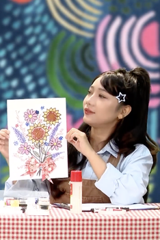 Góc nhỏ kỳ diệu: Sáng tạo nghệ thuật với màu nước và tăm bông