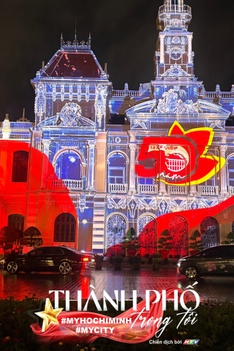 Lộ diện những hình ảnh đầu tiên của 3D Mapping kỷ niệm 50 năm thành phố mang tên Bác