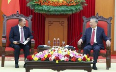 Tổng Bí thư Tô Lâm tiếp Đoàn đại biểu Đảng Nhân dân Cách mạng Lào