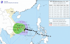 Xuất hiện áp thấp nhiệt đới gần Biển Đông
