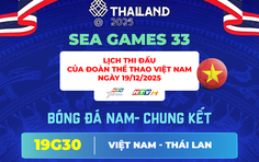Trực tiếp Chung kết bóng đá Nam Việt Nam - Thái Lan tại SEA Games 33