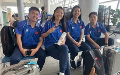 Đội tuyển bóng đá nữ Việt Nam đã lên đường sang Thái Lan