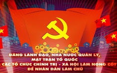 Đảng lãnh đạo, Nhà nước quản lý, Mặt trận Tổ quốc và các tổ chức chính trị - xã hội làm nòng cốt để Nhân dân làm chủ!