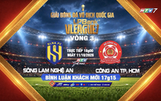 THTT V-League: Sông Lam Nghệ An - Công an TP. Hồ Chí Minh