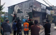 Dập tắt đám cháy tại một quán ăn ở trung tâm Đà Lạt