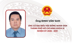 Tóm tắt tiểu sử ông Đinh Văn Sum ứng cử Hội đồng nhân dân TP. Hồ Chí Minh Khóa XI