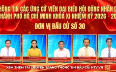 Thông tin các ứng cử viên Đại biểu Hội đồng nhân dân TP. Hồ Chí Minh Khóa XI - Đơn vị bầu cử số 30