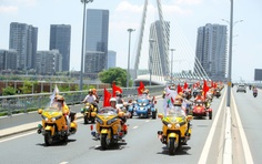 100 "chiến mã" mô-tô khuấy động phố phường, sẵn sàng cho hành trình xuyên Việt 2026