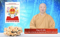 Chương trình hành động Ứng cử viên Đại biểu Hội đồng nhân dân TP. Hồ Chí Minh Khóa XI Võ Liêu (Thượng tọa Thích Thiện Thuận)