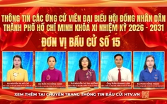 Thông tin các ứng cử viên Đại biểu Hội đồng nhân dân TP. Hồ Chí Minh Khóa XI - Đơn vị bầu cử số 15