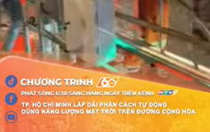 TP. Hồ Chí Minh lắp dải phân cách tự động dùng năng lượng mặt trời trên đường Cộng Hòa