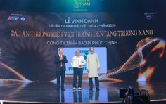 Bao bì Phúc Thịnh được vinh danh “Dấu ấn Thương hiệu Việt hướng đến Tăng trưởng xanh”