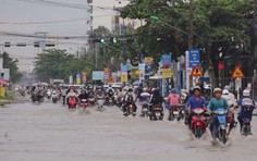Cần Thơ: Triều cường lên báo động III, nhiều nơi bị ngập