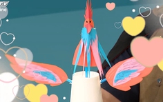 Làm chú chim từ ly giấy