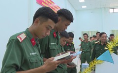 Không gian văn hóa Hồ Chí Minh kết hợp trưng bày, học tập số trong môi trường quân ngũ