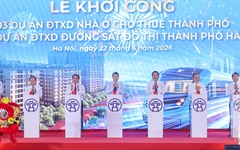 Thủ tướng dự lễ khởi công 5 tuyến đường sắt, 3 dự án nhà ở cho thuê tại Hà Nội với tổng vốn hơn 1,3 triệu tỷ đồng