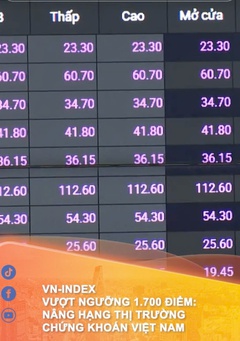 VN-Index vượt ngưỡng 1.700 điểm: Nâng hạng thị trường chứng khoán Việt Nam