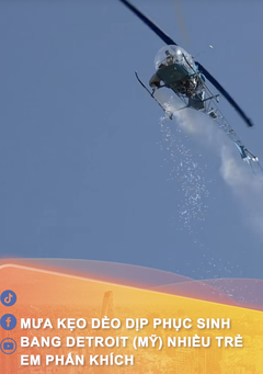 Mưa kẹo dẻo dịp Lễ Phục Sinh tại bang Detroit, Mỹ khiến nhiều trẻ em phấn khích