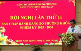 Tổ chức Hội nghị lần thứ 11 Ban Chấp hành Đảng bộ phường Linh Xuân khóa I, nhiệm kỳ 2025 - 2030