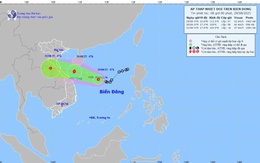Áp thấp nhiệt đới hình thành trên Bắc Biển Đông, hướng về vùng biển từ Nghệ An đến Huế