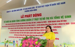 Phường Diên Hồng ra quân xử lý lấn chiếm vỉa hè, lòng đường