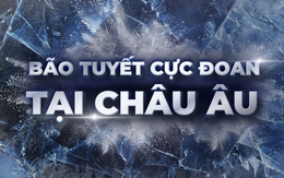 NRTG: Bão tuyết cực đoan tại châu Âu