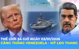 Tin Thế giới 24 Giờ ngày 3/1/2026 | Căng thẳng Venezuela - Mỹ leo thang
