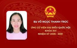 Tóm tắt tiểu sử bà Võ Ngọc Thanh Trúc ứng cử Đại biểu Quốc hội Khóa XVI