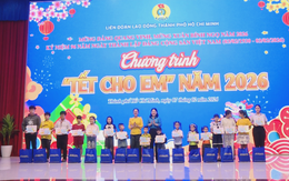 Lan tỏa yêu thương từ 100 phần quà Tết dành cho con em công nhân lao động