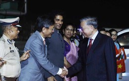 Tổng Bí thư, Chủ tịch nước Tô Lâm kết thúc tốt đẹp chuyến thăm cấp Nhà nước Cộng hòa Ấn Độ, lên đường thăm Sri Lanka