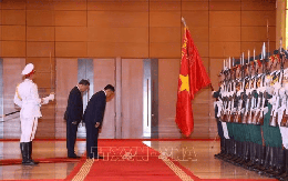Tổng Bí thư, Chủ tịch nước Tô Lâm chủ trì Lễ đón chính thức Nhà vua Vương quốc Thái Lan và Hoàng hậu