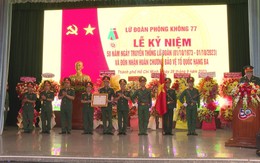 Lữ đoàn phòng không 77 tổ chức Lễ kỷ niệm 50 năm ngày truyền thống