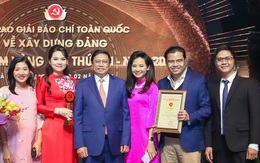 Lễ trao Giải báo chí toàn quốc về xây dựng Đảng (Búa liềm vàng) lần thứ VIII - Tác phẩm NIỀM VUI LỚN – TRỌNG TRÁCH LỚN của HTV đạt giải B