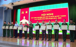 Quân khu 7 tổng kết Đại hội Thi đua Quyết thắng lực lượng vũ trang giai đoạn 2019 - 2024