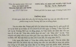 Vụ án Trương Mỹ Lan: TAND TP.HCM thông báo thời gian nhận đơn yêu cầu bồi thường