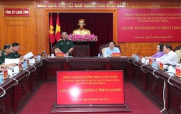 Đại tướng Phan Văn Giang làm việc với Tỉnh ủy Lạng Sơn, nhấn mạnh xây dựng Đảng và quốc phòng