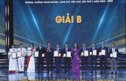 Trao giải báo chí toàn quốc phòng, chống tham nhũng, lãng phí, tiêu cực lần thứ V