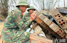 Toàn quân khẩn trương thống kê, rà soát thiệt hại về nhà ở của nhân dân do mưa lũ tại Nam Trung Bộ