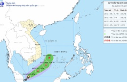 Áp thấp nhiệt đới tăng cấp trên biển Đông, biển động mạnh