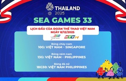 SEA Games 33 - Lịch thi đấu ngày 8/12: Bóng đá Nữ Việt Nam gặp Philippines